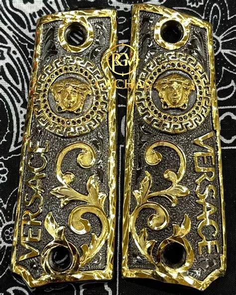 1911 gold grips versace|New 1911 Versace Style FULL SIZE Ambi Cut.